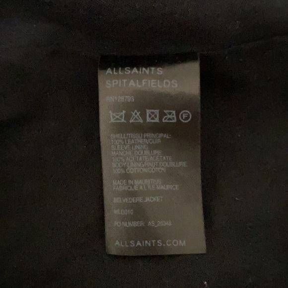All saints leather jacket. Brand new, no tags. - Picture 11 of 11